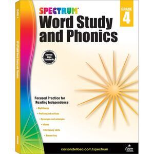 Spectrum Word Study and Phonics, Grade 4: Volume 83 -- Spectrum